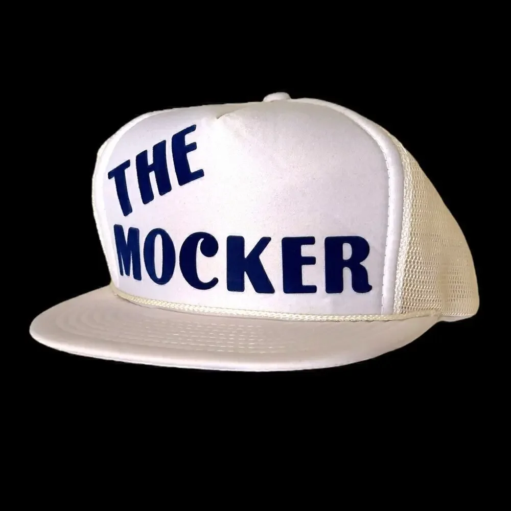 The Mocker 1980’s Foam White Rope Front Vintage Baseball Trucker Hat Nissin OOAK